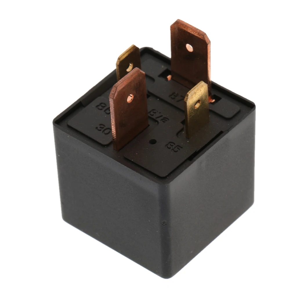 Multipurpose Automotive Relay 4Pin 12VDC 80amp Normally Open Split Car Truck Marine Spotlight Changeover Relay
