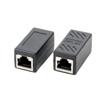 

2Pcs RJ45 Coupler ethernet cable coupler LAN connector inline Cat7/Cat6/Cat5e Ethernet Cable Extender Adapter Female to Female