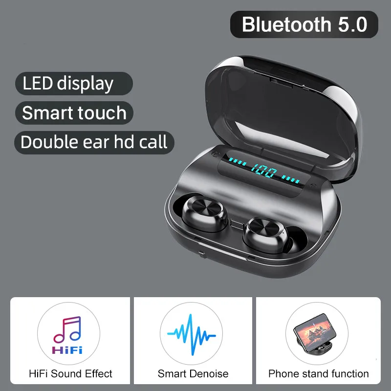 Беспроводные наушники с микрофоном Спортивные Bluetooth 5 0 гарнитура cvc8.0