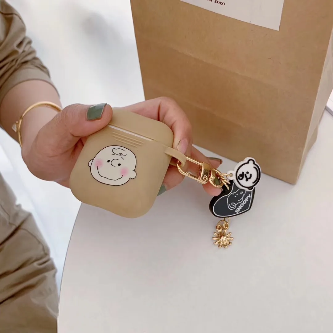 Зеленый Японская Милая мультяшная гарнитура чехол для AirPods Cinnamoroll Melody Kuromi Buzz Toy беспроводной Bluetooth наушники чехол s с подвеской - Цвет: Зеленый