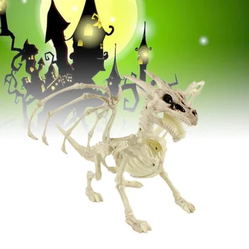 

1PC Halloween Luminous Spooky Animal Scary Skeleton Props for Halloween Desk Decoration Gifts Home Animal Skeleton