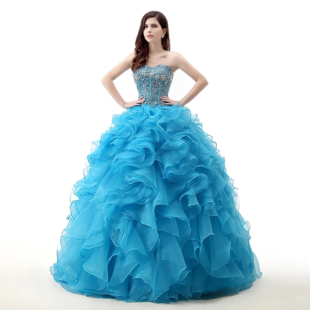 Роскошный синий сладкий 16 платье бальное многоуровневый наряд vestido de debutante Бальные платья бальное многоуровневый наряд vestido de debutante