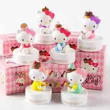 

Disney Sanrio KT Cat Anime Figure Girl Kawaii Blind Box Gifts Items for Women Toys Children Girls Home Car Decorate Birthday Toy