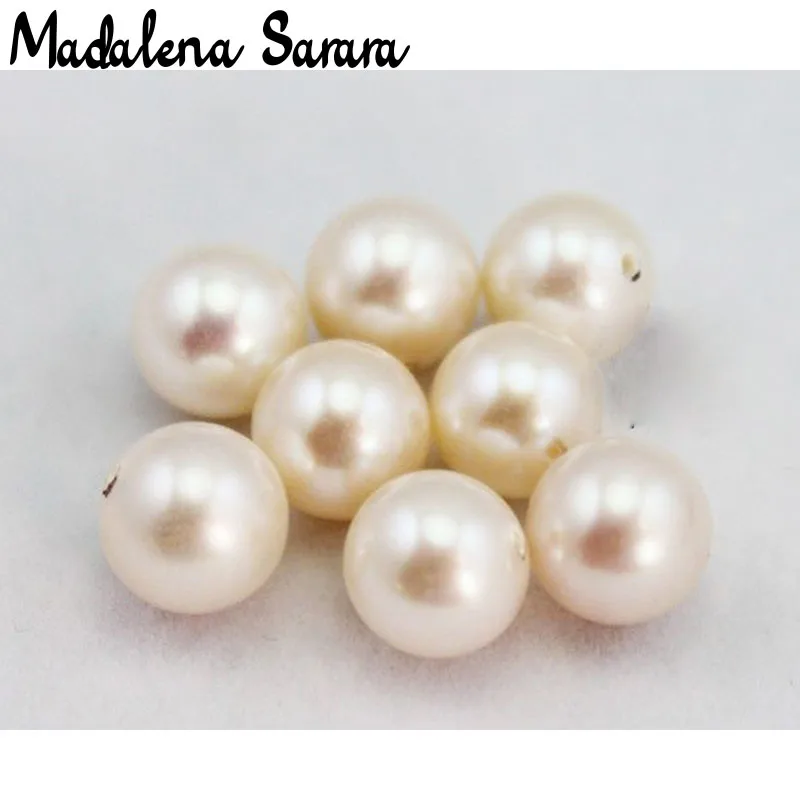 

MADALENA SARARA A+ 8-9mm Grade Freshwater Pearl Round Natural White Brightness Luxury Pearl Bead For DIY Making