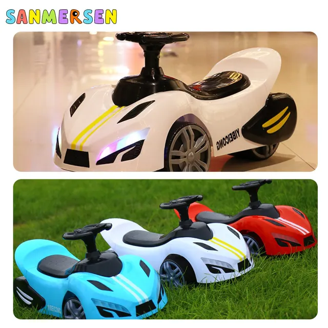 2020 Upgrade 1-3 Old Children's Car Scooter Baby Four Wheel Ride On Toys Car Electric Car For Kids Baby Walker With Light Music 5
