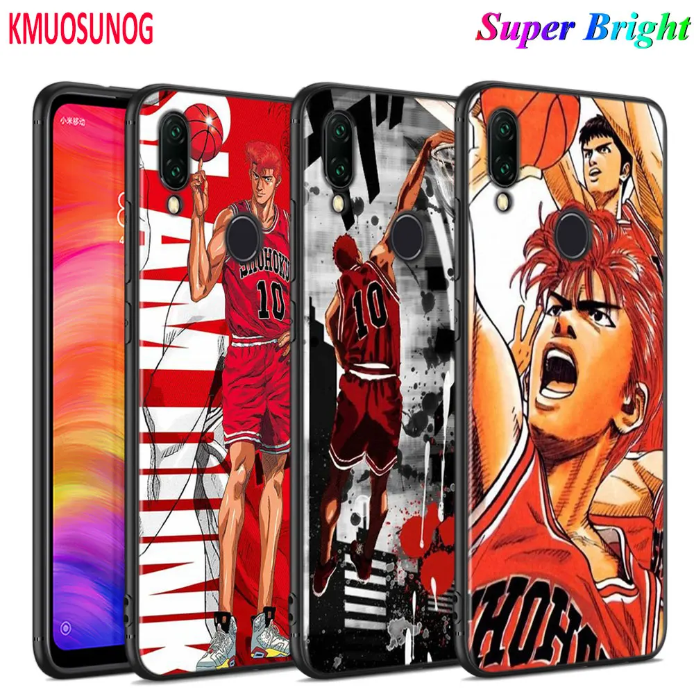

Black Silicone Cover Anime Slam Dunk for Xiaomi Redmi Note 8 7 6 5 4X 4 K20 Pro 7A 6A 6 S2 5A Plus Phone Case