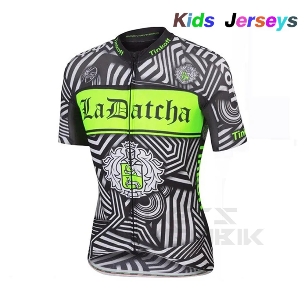 Дышащие быстросохнущие детские велосипедные футболки, комплект с шортами, флуоресцентный зеленый Детский велосипед, одежда для мальчиков и девочек, летняя велосипедная одежда - Цвет: 13