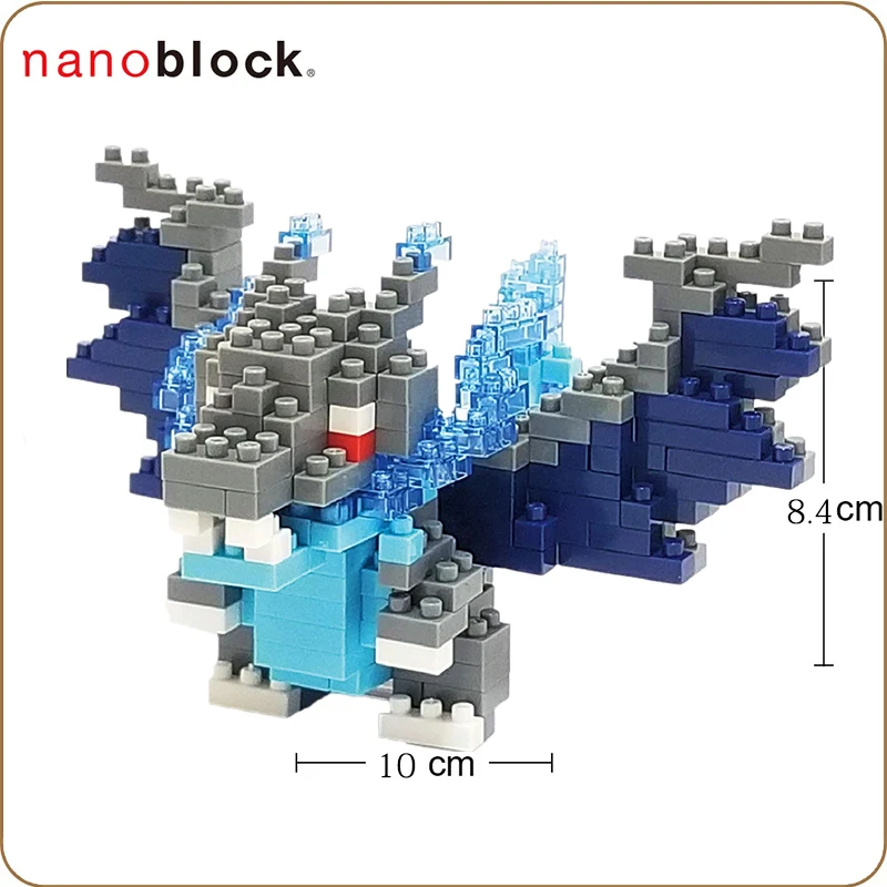 Nanoblock Покемон Пикачу NBPM_057 Мега лизардон X 200 шт. аниме мультфильм алмаз мини микро блок строительные блоки кирпичи игрушки