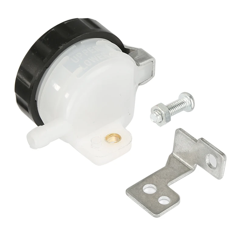 

1 Pcs Slim Front Brake Reservoir Fluid Bottle For Suzuki GSx-R Yamaha R1 R6 Kawasaki ZX Honda CBR Plastic Cup Bracket