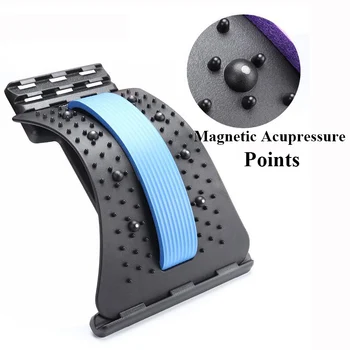 

Back Massager Stretcher Fitness Lumbar Support Waist Spine Pain Relief Body Relaxation Massage Equipment Corrector