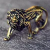 3D Mini Lion coulée Animal Figurine Style rétro Sculpture en métal maison bureau chambre bureau décoration recueillir des ornements cadeau ► Photo 2/6