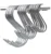 10Pcs S-Shape Hook Kitchen Railing S Hanger Hook Clasp Holder Stainless Steel Hooks For Hanging Clothes Handbag Hook