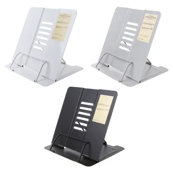 

Portable Metal Adjustable Reading Book Holder Support Document Shelf Bookstand l29k OO