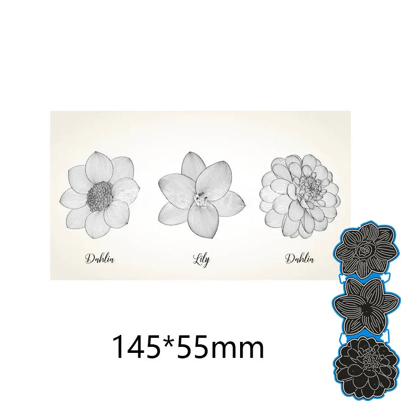 

Creative Metal Cutting Layering Die Mold Embossing Stencils DIY Scrapbook Paper Card Making Flowers