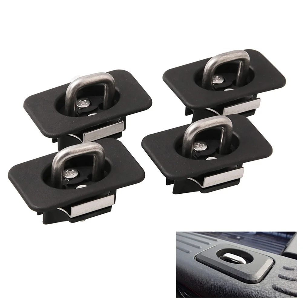4pcs Car Tie Down Anchors Plastic Stainless Steel Cargo Tie Down Ring