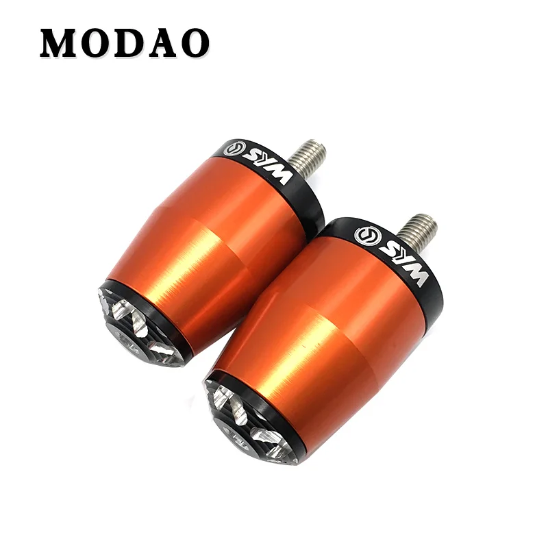 Orange Для SYM JOYRIDE200 JOYMAX Z300 RV250 EV250I части мотоцикла с ЧПУ Руль Ручка Рычаг конец штекер пробковая рукоять ударопрочный штекер - Цвет: Orange