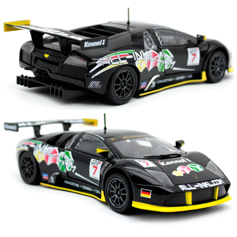 Спортивный Автомобиль Bburago 1:24 Lamorghini murзеркаago FIA GT литый под давлением автомобиль