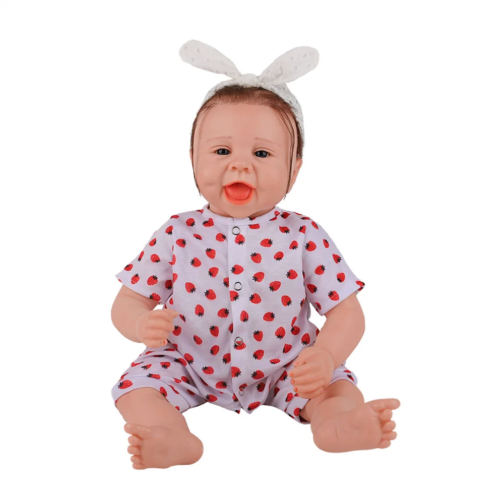 

21 Inches Bebe Doll Reborn Baby Dolls high quality Newborn Bebe Soft Silicone Cloth Body