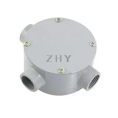 

G1/2" Right Angle Three Hole Connecting Metal Round Junction Box