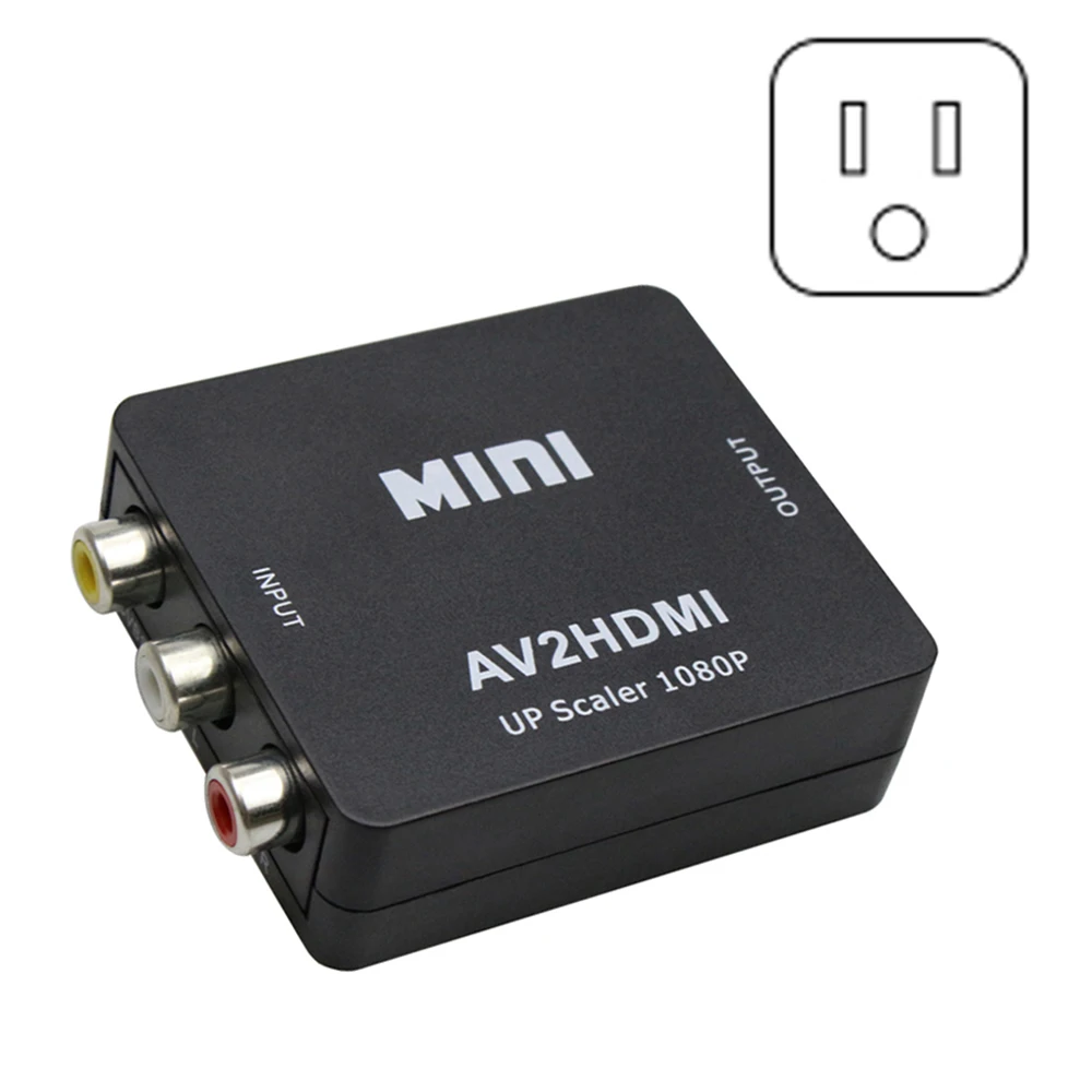 Мини AV к HDMI конвертер адаптер AV CVBS 3RCA к конвертер HDMI 1080P видео AV2HDMI конвертер для HDTV PS3 PS4 DVD PC