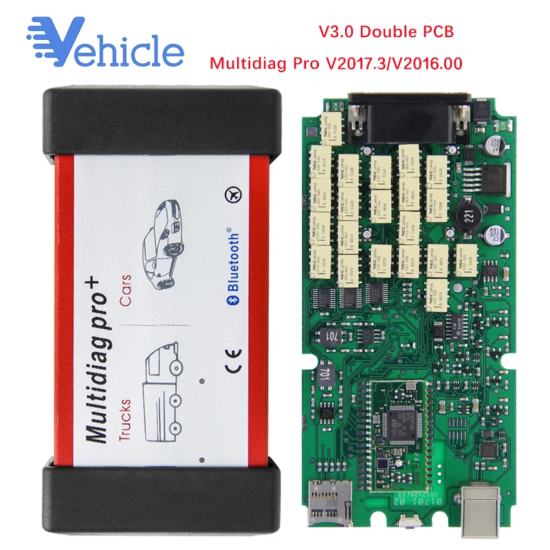 Bluetooth сканер OBD2 для BMW Scania автомобильный диагностический инструмент Multidiag Pro + 2016 00