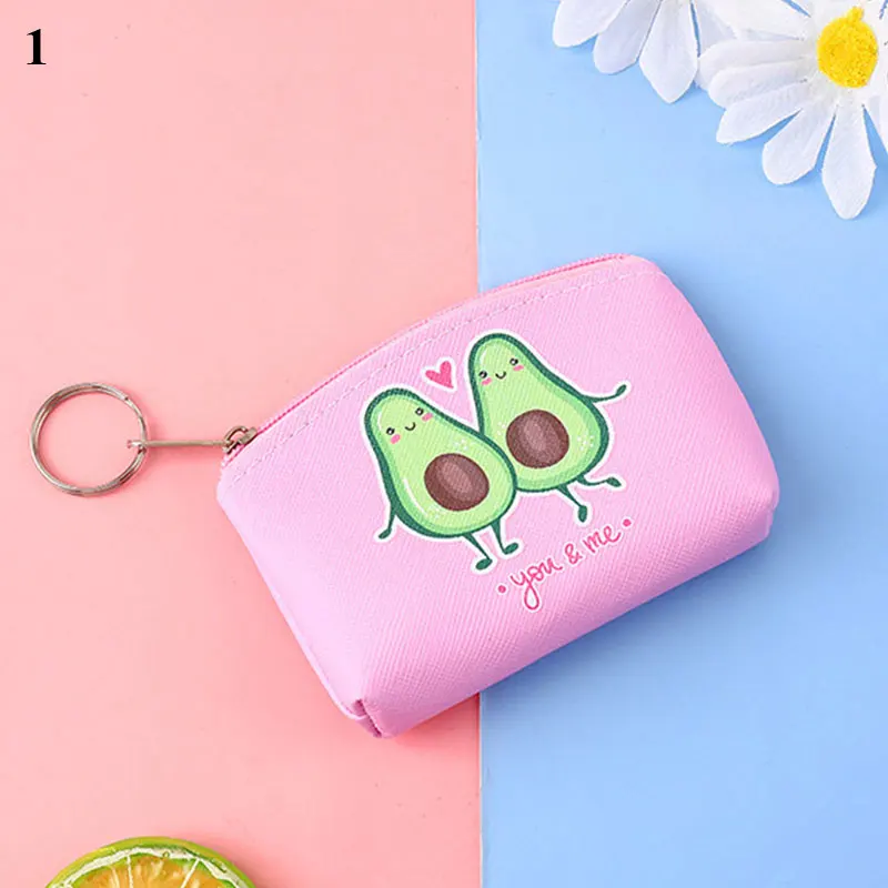 Monederos creativos de aguacate para mujer, bolsa de almacenamiento de dinero bonita de Japón, carteras pequeñas monedero de cambio 2021 - Maletas y bolsas