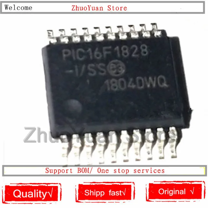 1 шт./лот PIC16F1828-I/SS PIC16F1828 SSOP-20 IC Chip новый оригинальный | Детали
