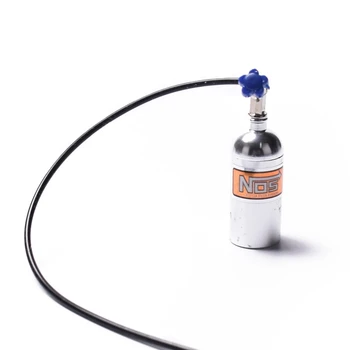 

Metal Simulated NOS Nitrogen Bottle for 1/10 RC Crawler Car Defender Bronco RC4WD D90 D110 TRX4 Axial Scx10 90046,Silver