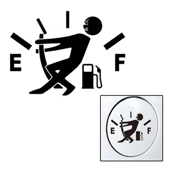 

1pcs Car Sticker High Gas Consumption Decal Fuel Gauge Empty Funny Fuel Tank Cap Decal