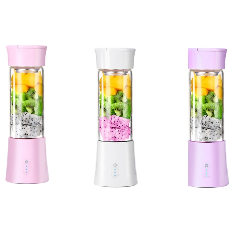 380Ml Portable Juicer Electric USB Rechargeable Smoothie Blender Machine Mixer Mini Juice Cup Maker Fast Blenders Food Processor