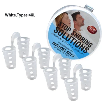 

4pcs Nose Clip Night Sleeping Aid Stop Snoring Nasal Dilators Device Soft Anti Snoring Device Stop Intoxicated Sleep Better