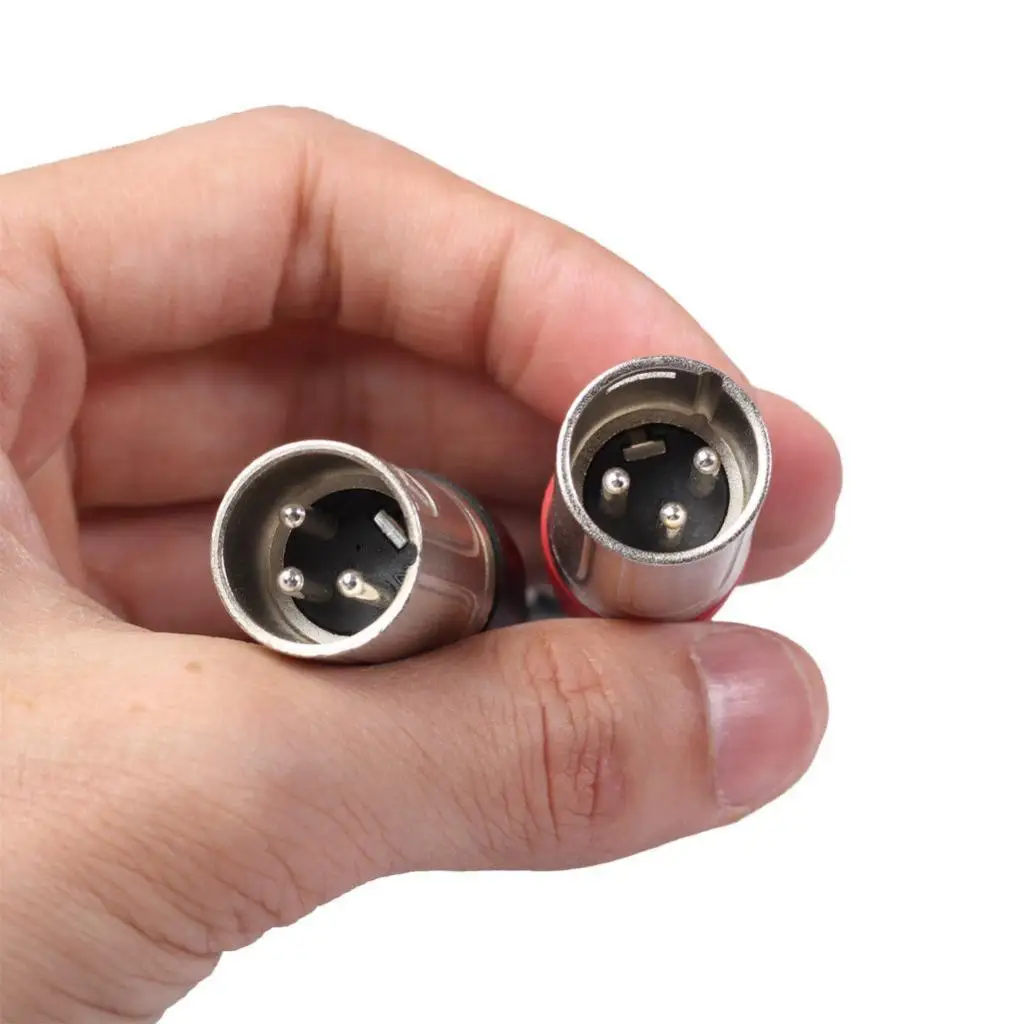 Pro Dual XLR Male to RCA соединительный кабель Mic Audio Cord|Детали и аксессуары для