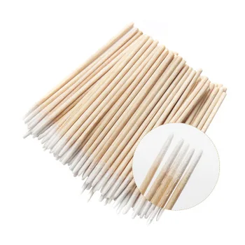 

100 pcs Disposable Ultra-small Brushes Swab Lint Free Micro Brushes Eyelash Extension Tool Lash, Glue Removing Tool