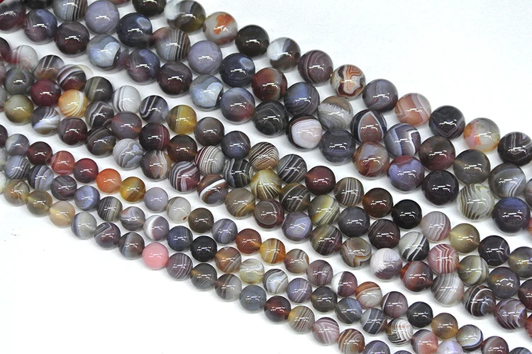 1Strands  Natural Botswana Onyx Round Loose Beads DIY Necklaces Bracetls Beads 15