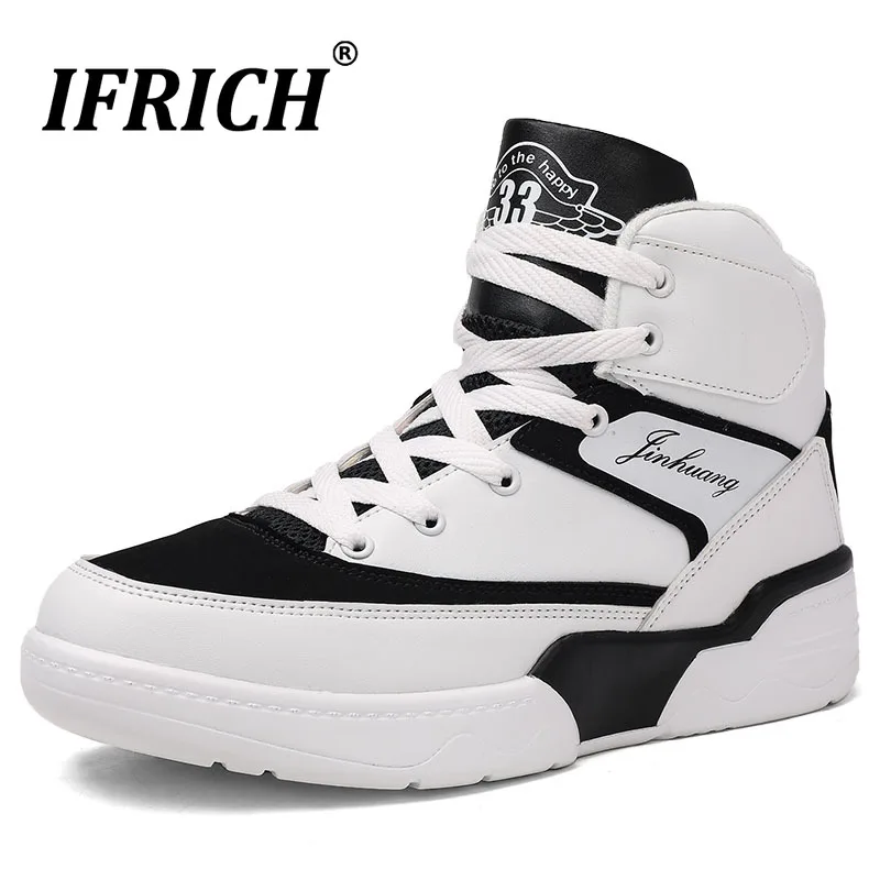 

New Stylish Sneakers Men High Top Lace Up Mens Sport Shoes Autumn Shoe Skateboarder Male Hard-wearing Youth Skateboarding Shoes