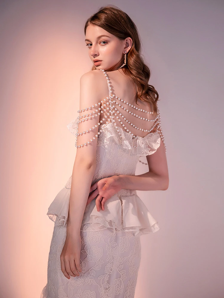 BGW Vestidos Coctel сексуальное белое коктейльное платье с v-образным вырезом на бретельках без рукавов с открытой спиной и бисером