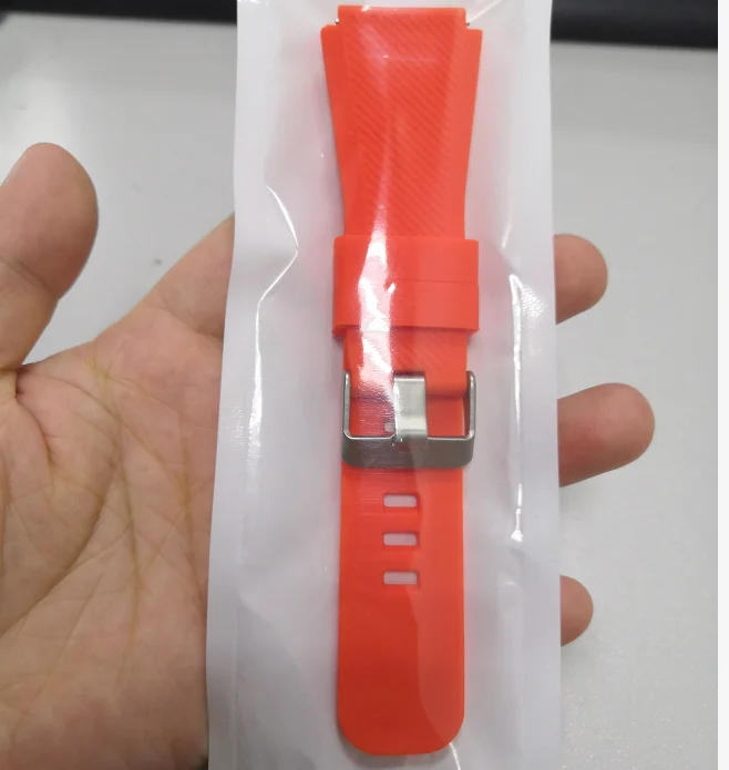 orange red Galaxy watch 46 мм ремешок для samsung gear s3 frontier 22 мм ремешок для часов мягкий силиконовый ремешок для часов браслет умный ремешок для часов gear S 3 - Цвет ремешка: orange red