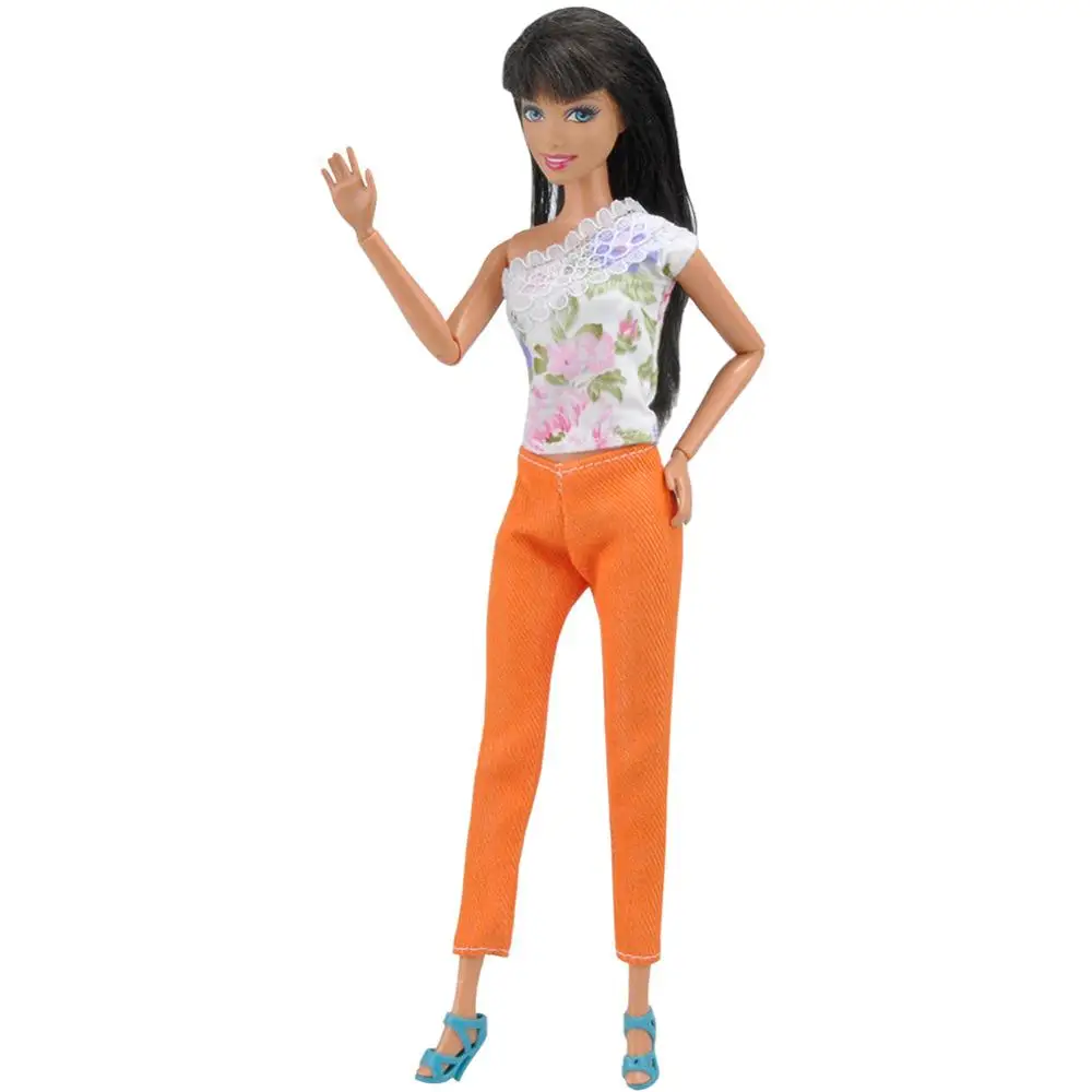 Barbie-Doll-Clothes-Daily-Suit-Office-Outfits-Upper-Outer-Garment-With-Pants-Dress-For-Barbie-Doll (3)