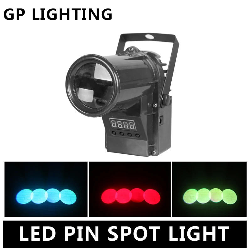 

Светодиодный прожектор 4 в 1, Светодиодный прожектор для дискотеки, диджея, вечеринки, проведения прямых трансляций, сценисветильник освещения, прожектор DMX512, светодиодный прожексветильник Pinspot