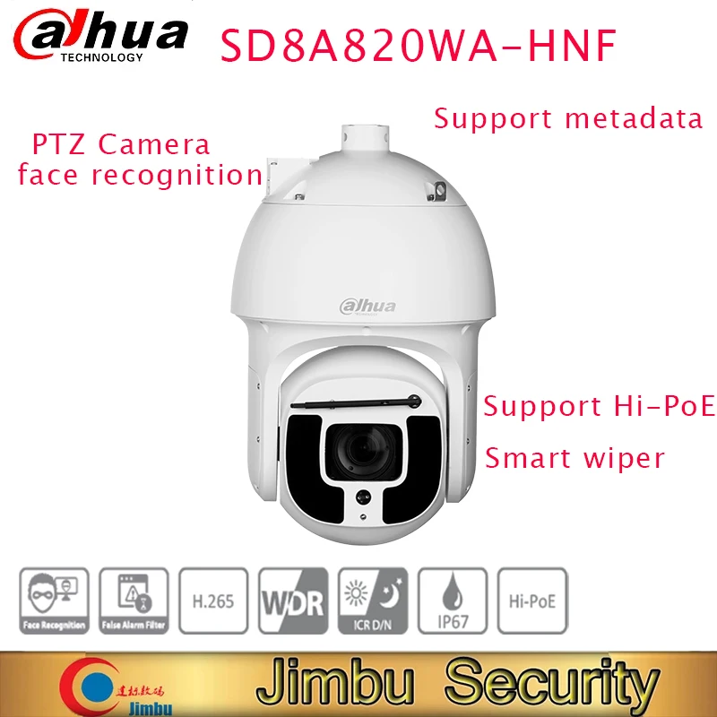 Dahua SD8A840WA-HNF 4K 40x Starlight+ IR WizMind Network PTZ Camera Starlight+ technology IR 500m face recognition Hi-PoE  IP67