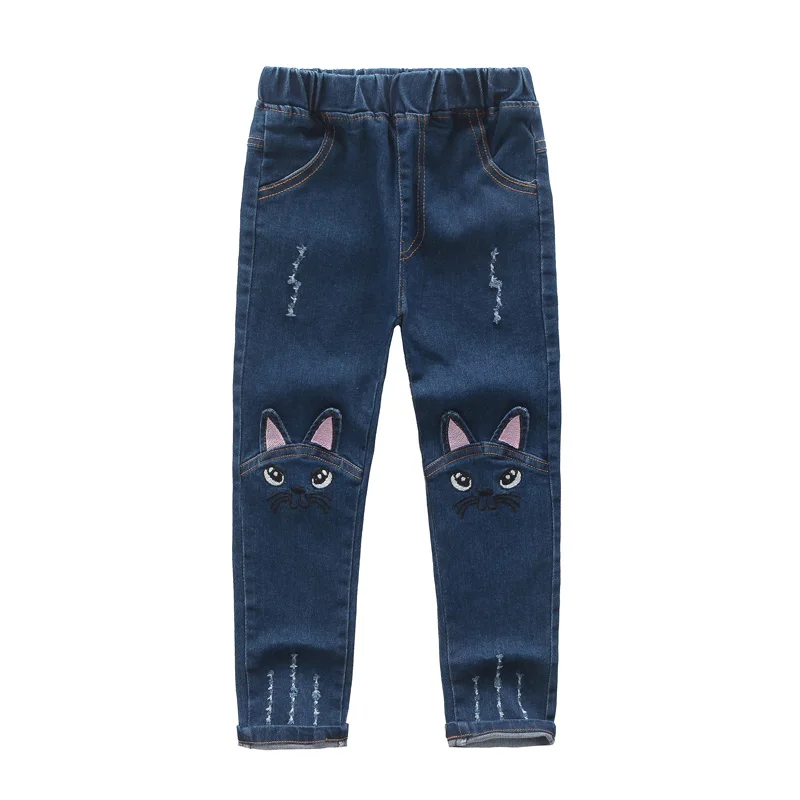 K04481Blue Babyinstar джинсовые штаны для маленьких девочек; повседневные детские осенние брюки; брюки для девочек; детские штаны для девочек; - Цвет: K04481Blue