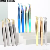 1 Pcs Eyelashes Tweezers Stainless Steel superhard Tweezers High Precision Anti-static tweezers for Eyelash Extensions 1