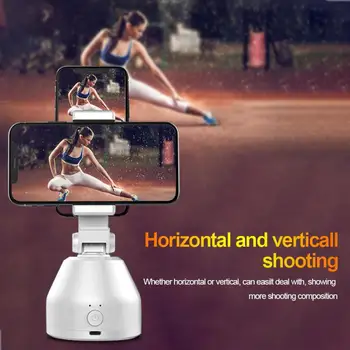 

All-in-one Auto Smart Mobile Phone Stand Smart AI Gimbal 360° Rotation Face Tracking Camera Personal Robot Cameraman