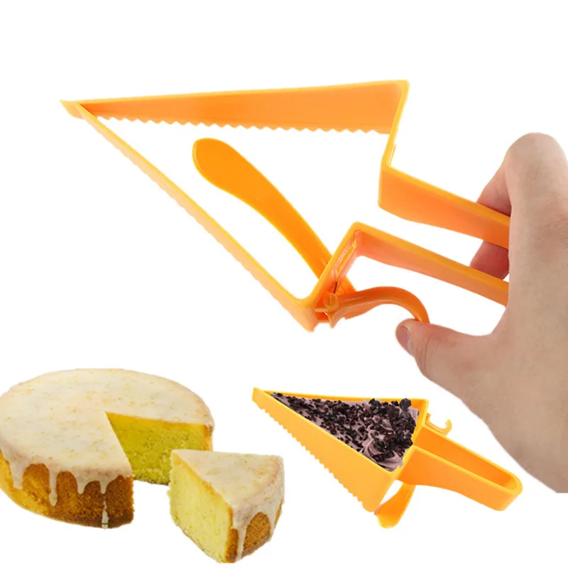 

2 in 1 Adjustable Cake Cutter Slicer Cake Server Plastic Baking Cutter Cakes Divider/Tools Reusable Cakes Knife 500