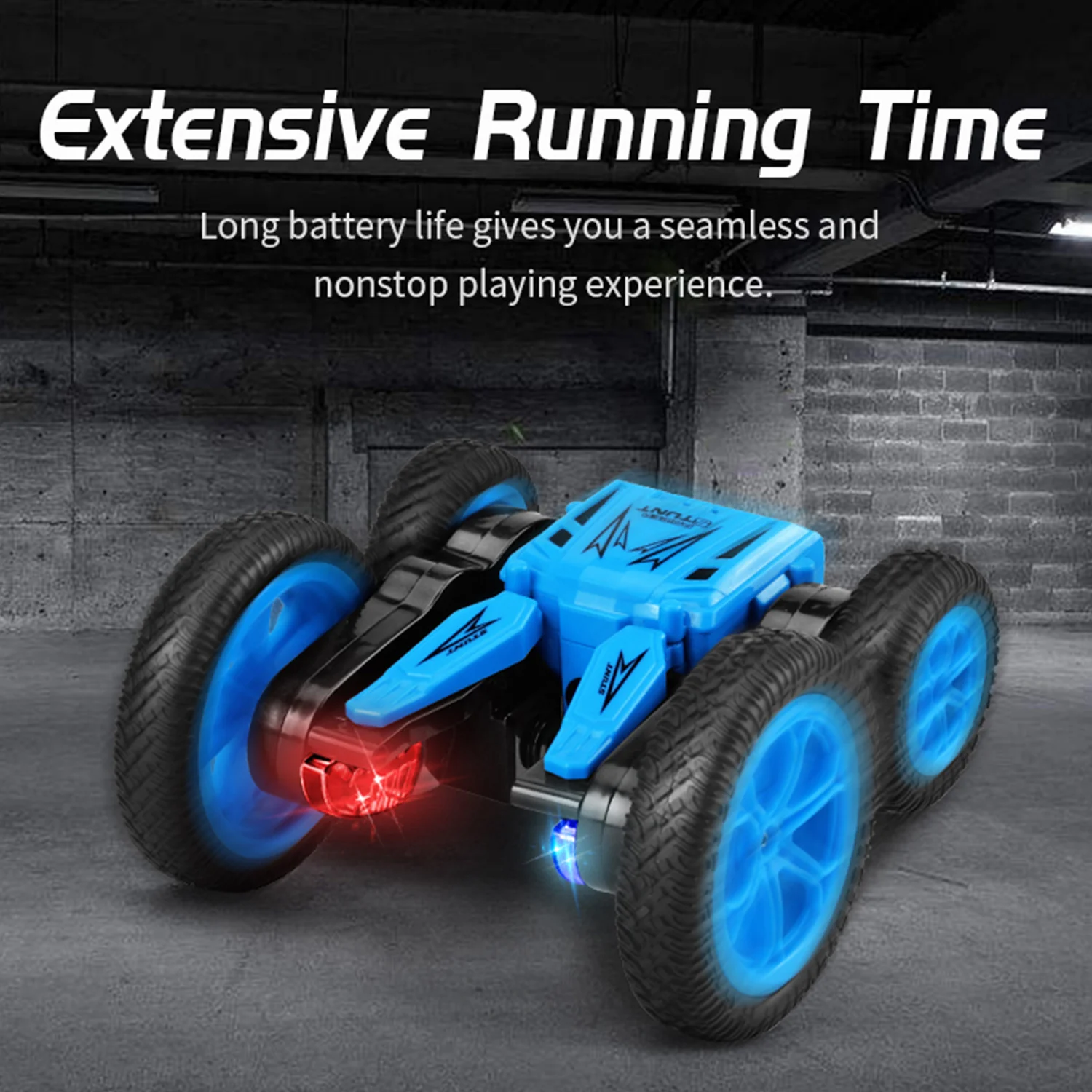 RC Remote Controlled Car Toy Stunt Vehicle Racing Electric Double-Sided Truck 360 Rotating Car Toys for Children Birthday Gifts