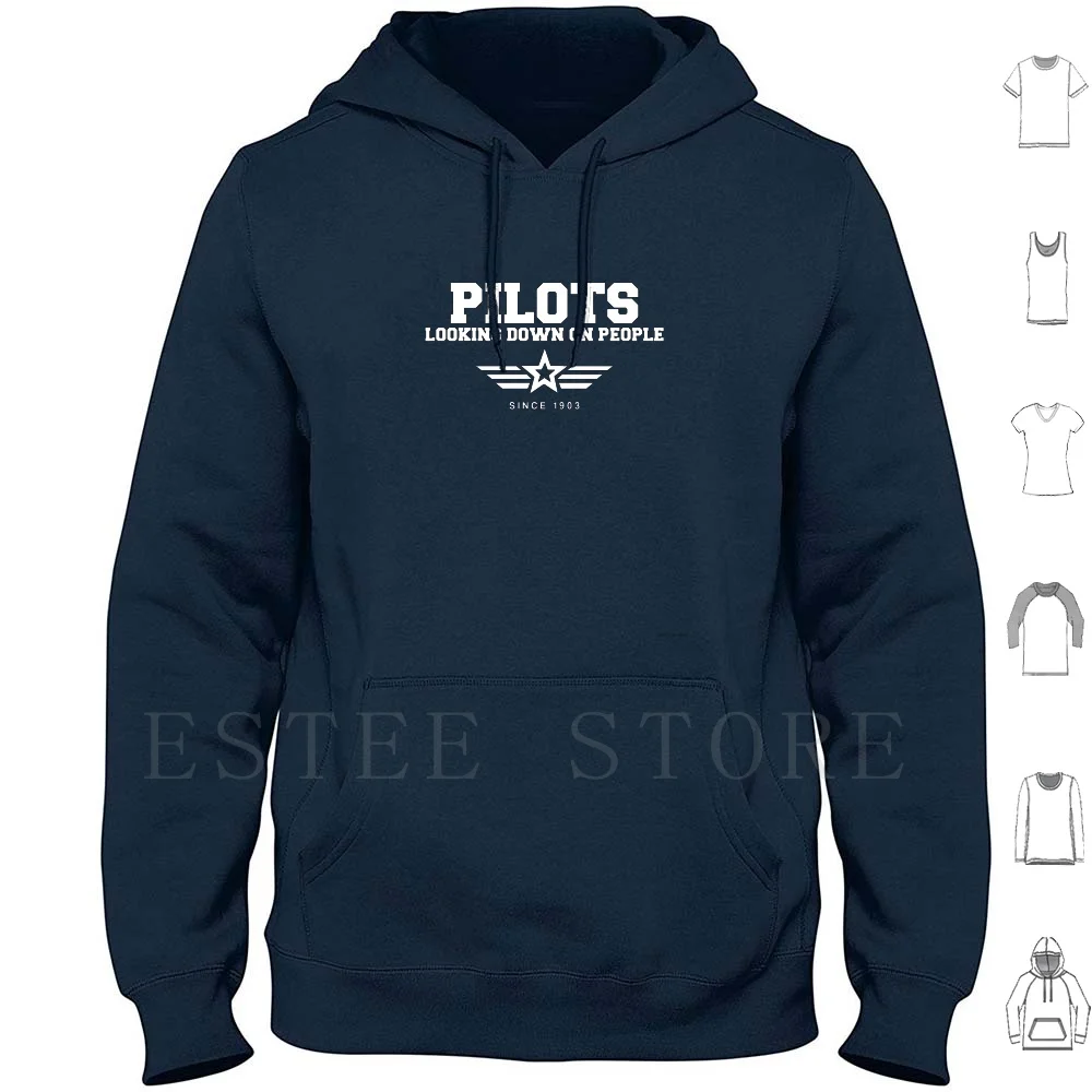 

Funny Pilots Looking Down On People Since 1903 Pun Hoodie Long Sleeve Pilots Looking Down On People Since 1903 Pilot