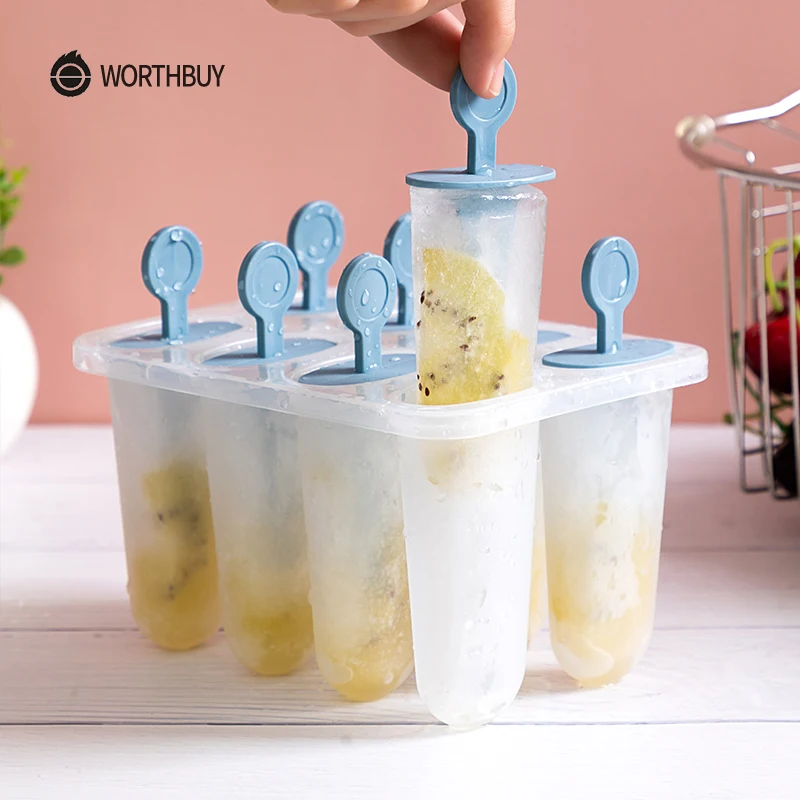 WORTHBUY 8 ячеек форма для мороженого с палочкой Пластиковая Форма детей кухонные