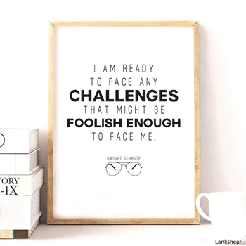 

The Office TV Show Gifts Poster Prints Michael Scott Quotes Modern Art Canvas Painting Black White Picture Office Wall Art Decor