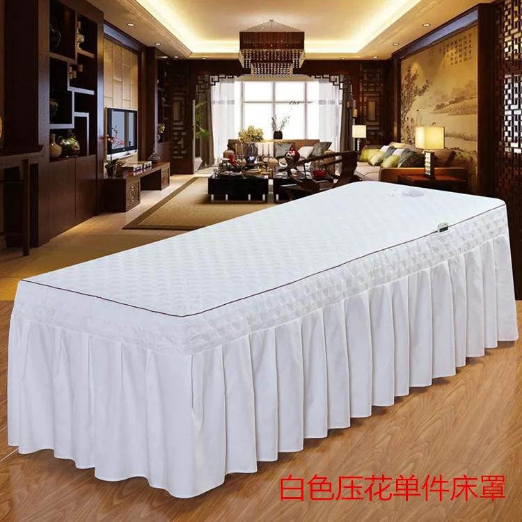 Drap de lit en coton gaufré pour table de massage, couverture générale haut de gamme, doux pour la peau, salon, spa, document pur, beauté, quatre saisons 1 Drap de lit en coton gaufré pour table de massage, couverture générale haut de gamme, doux pour la peau, salon, spa, document pur, beauté, quatre saisons 1