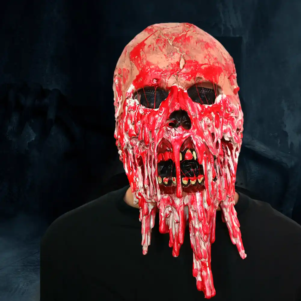 hot scary bloody face skull mask halloween zombie creepy horror